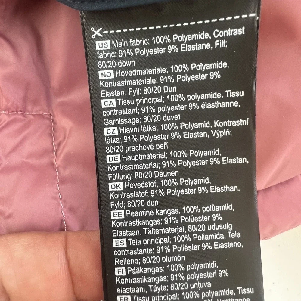 Kari Traa Eva Hybrid Down Vest‎ Women L  Hooded Puffer Quilted Insulated